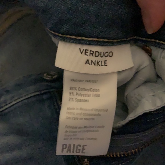 Paige Verdugo Ankle Skinny Jeans Sz26 - Picture 3 of 3